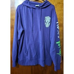 Marvel Spider-Man Marvel We Are Venom Hoodie Sweatshirt Purple Adult Size Large